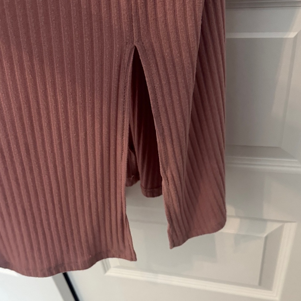 Stars Above Pink Ribbed Knit Robe - Picture 5 of 6